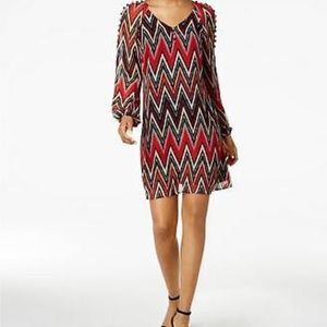 Taylor Chevron Sheath Dress EUC